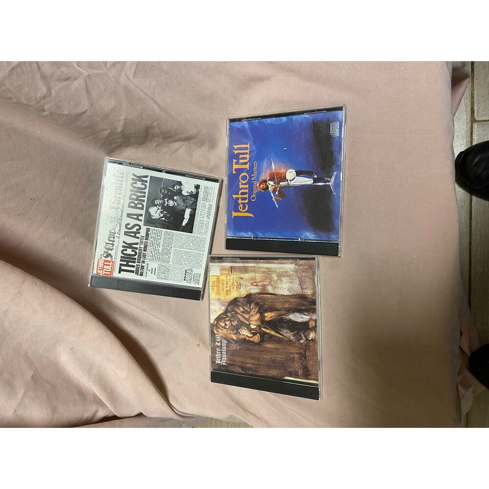 Lot Of 3 Jethro Tull CDs: Thick As A Brick, Original Masters, Aqualung